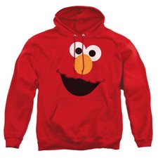 Sesame Street "Elmo Face" Pullover Hoodie, Sweatshirt or Long Sleeve T-Shirt