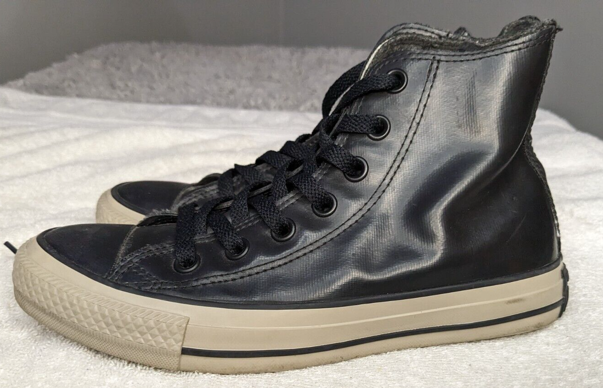 Converse Chuck Taylor All Star Rubber Hi Black & Tan MENS SZ Converse Chuck Taylor All Star Rubber Hi Black & Tan MENS SZ