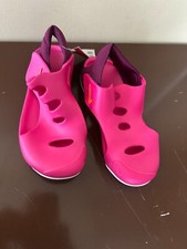Nike Sunray Protect 3 Slip-On Sandals 3Y Girl's Pink Rubber DH9462 602 N255