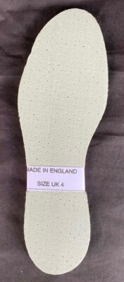 EXTRA DÜNNE EINLEGESOHLEN GRÖSSE 4. ARBEITSSTIEFEL SPORTSCHUH SLIPPER UNISEX VORGESCHNITTEN UK
