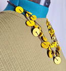 Yellow Button Necklace — photo 4