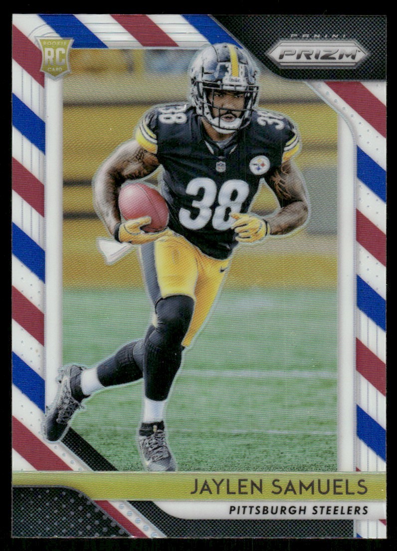 2018 Panini Prizm Red White & Blue Jaylen Samuels RC Pittsburgh Steelers #238
