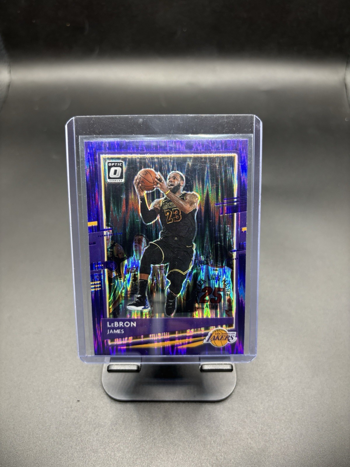 2020-21 Panini Donruss Optic - LeBron James #13 Purple Shock Prizm