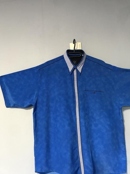 Men Le Silla Shirt Navy Polyamide 44 / XXL / 52