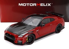 Motorhelix 1/18 Nissan GT-R (R35) Nismo Coupe 2022 Vibrant Red Carbon M83527
