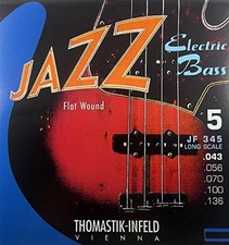 Thomastik Infeld 34 Silver Nickel Flatwound Bass Strings 043 056 070 100 136