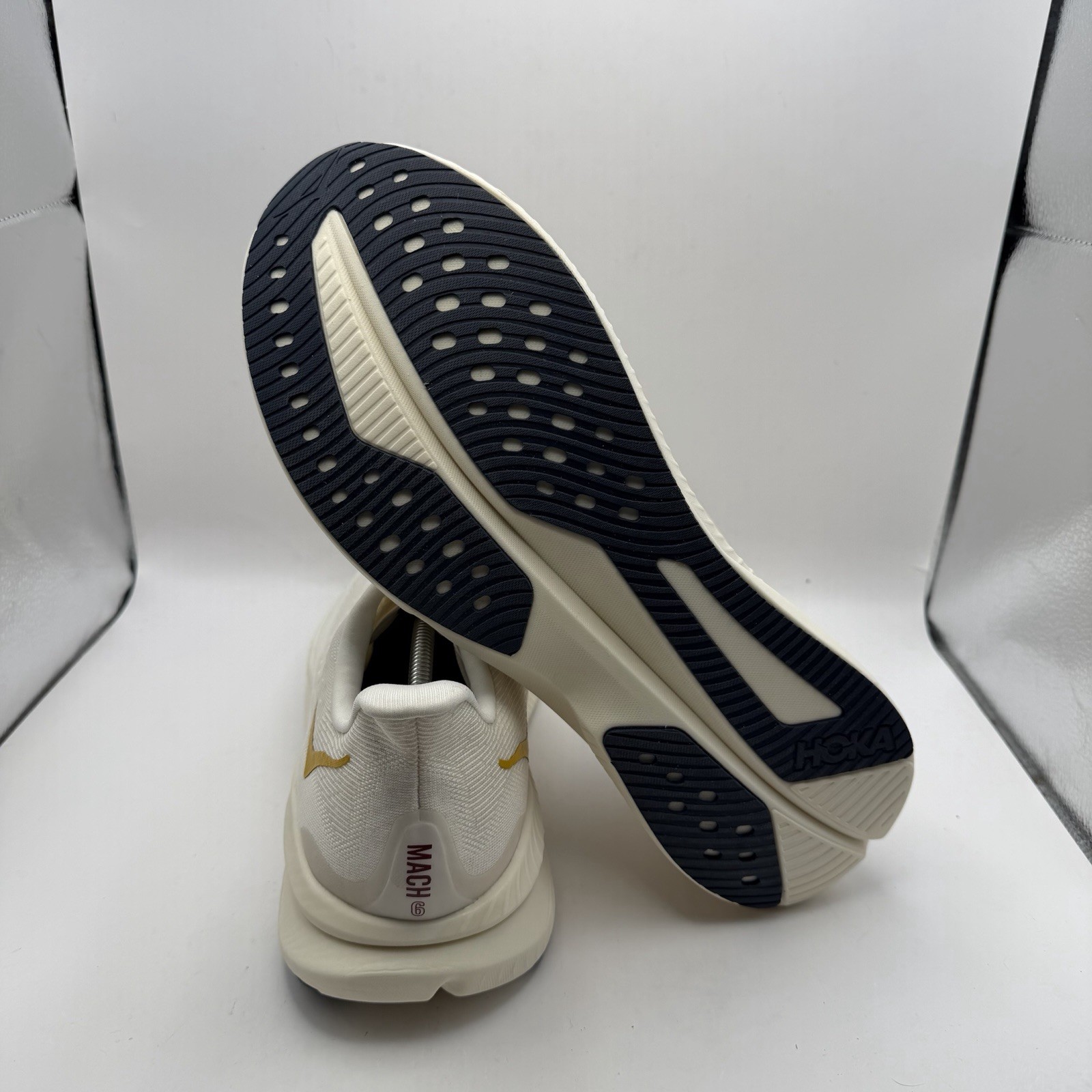 Hoka One One Mach 6 Men Running Shoe US Size 14D Alabaster/Oat milk 1164032 thumbnail 7