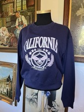 H M Divided California Motif Cropped Sweatshirt Medium 8 / 10 / 12