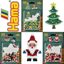 Christmas Hama Beads Blister Pack Gift Set Kit Boys Girls Pegboards Peg Board
