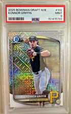 2025 Bowman Draft Chrome Konnor Griffin Mega Box Mojo Refractor #BDC-102 PSA 9