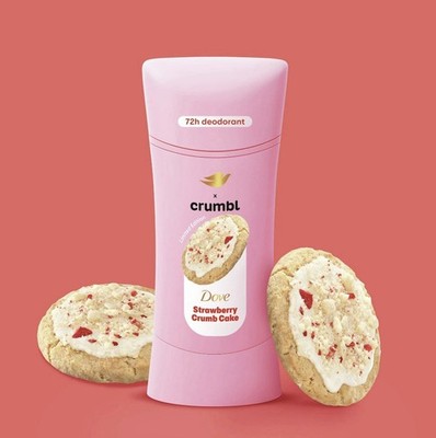 DOVE x CRUMBL Women's Strawberry Crumb Cake Deodorant Stick 2.6oz