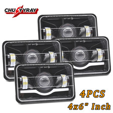 4pcs 4x6 Led Headlights Hilow Fit Toyota Cressida 1981 1982 1983 1984