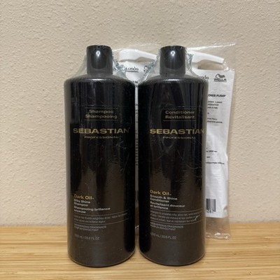 Sebastian Dark Oil Shampoo and Conditioner Liter Duo W/ Pumps