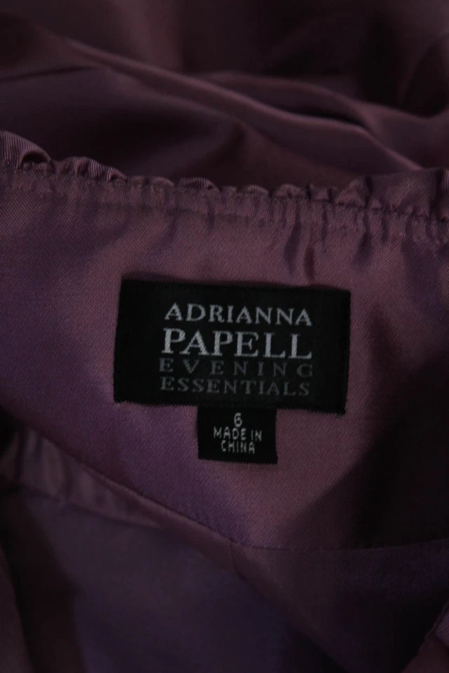 Adrianna Papell Womens Button Up 3/4 Sleeve Ruffled Collared Jacket Pink Size 6 - Image 4 of 4