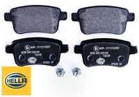 Hella 8DB355020-641 Bremsbelagsatz FüR Scheibenbremse Bremsbelagsatz