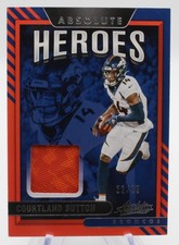 2021 Panini Absolute Football Absolute Heroes Courtland Sutton AH11 22/99 Patch