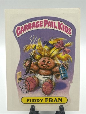 Garbage Pail Kids Furry Fran 12a OS1 Matte Back Topps USA Gpk