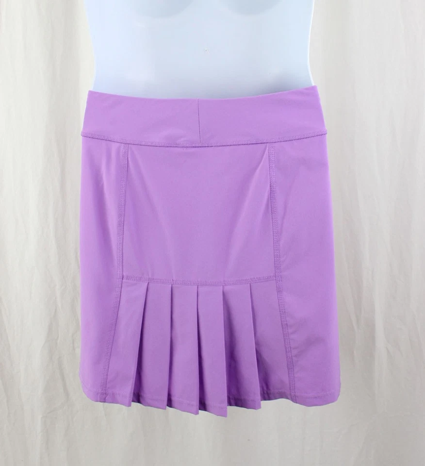 Jofit Women's Light Purple Pleated Front Zip Pocket Activewear Skort Large - Image 2 of 3