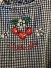 OshKosh B'gosh Girls 2T Blue/White Gingham Tiered Sleeveless Cherry Dress Cotton — photo 2
