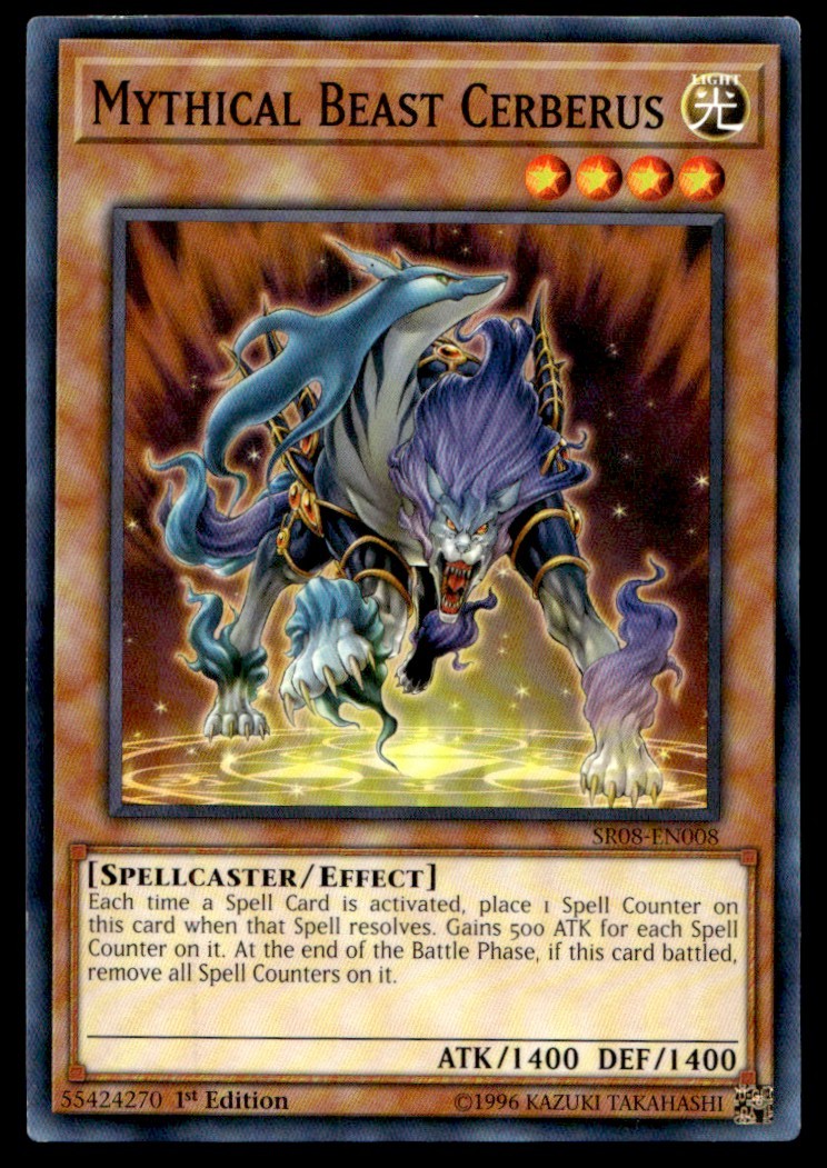 Mythical Beast Cerberus - SR08-EN008 - 1st Edition - YuGiOh
