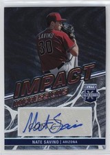 2023 Panini Elite Extra Edition Impact Impressions Nate Savino #II-NSV Auto 1m49
