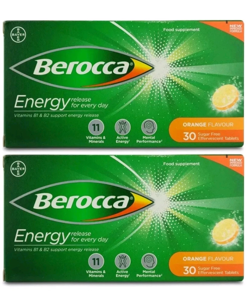Berocca Naranja Efervescente 30 Comprimidos X 2, 60 Comprimidos Total Foto 2 de 3