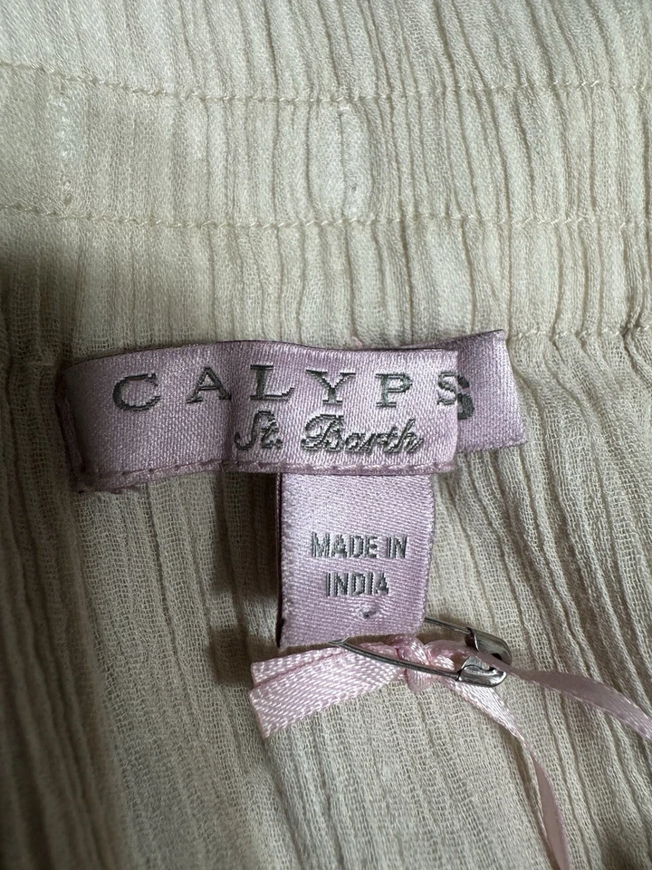 Maxi falda para mujer Calypso St Barth Pom-Pom Megan W-28-32” etiqueta XS (S/M) Foto 3 de 4