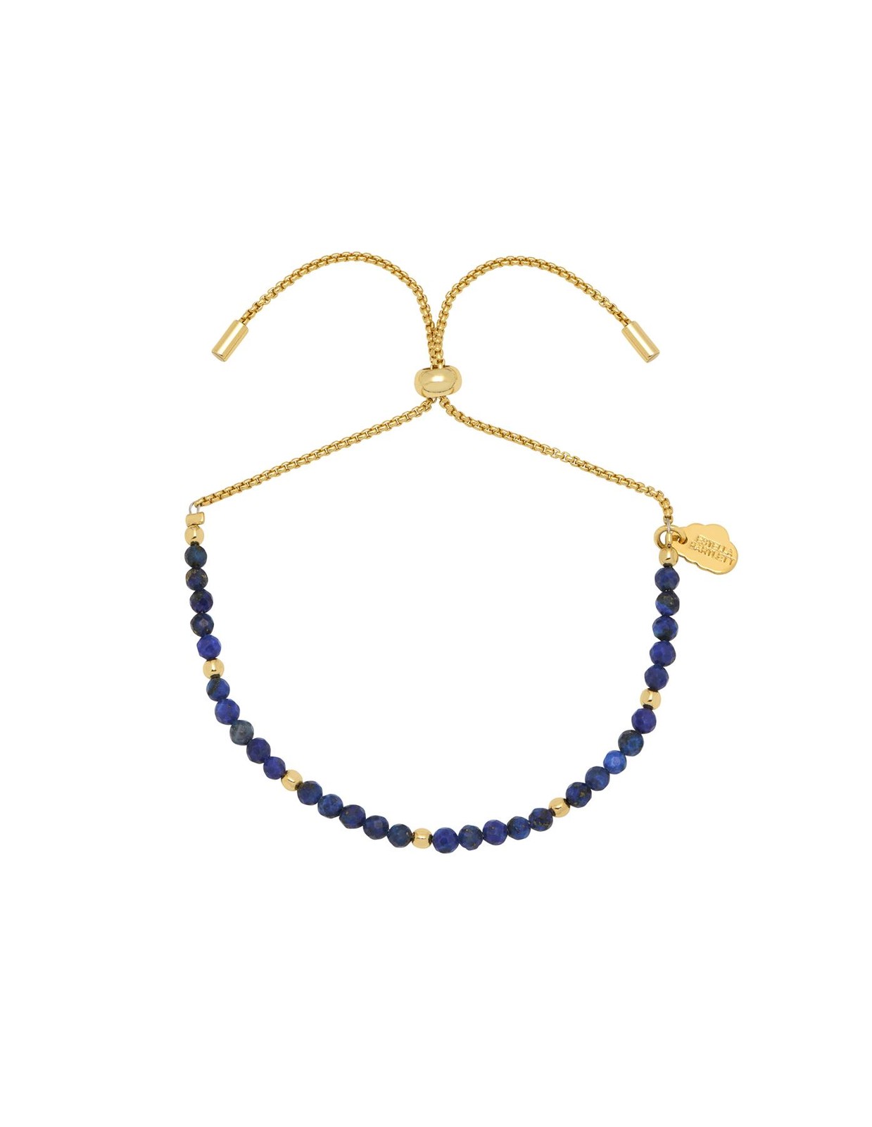 Amelia Gemstone Bracelet - Lapis Lazuli - Blue & Gold Plated - Estella Bartlett