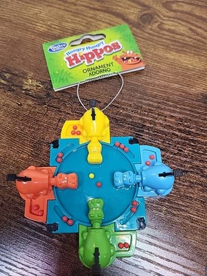 Hungry Hungry Hippos Christmas Ornament Hasbro Game Board Free Shipping NWT
