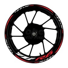 Awonderful Motorcycle Reflective Wheel Stripes kit, Vinyl Wheel Rim Red