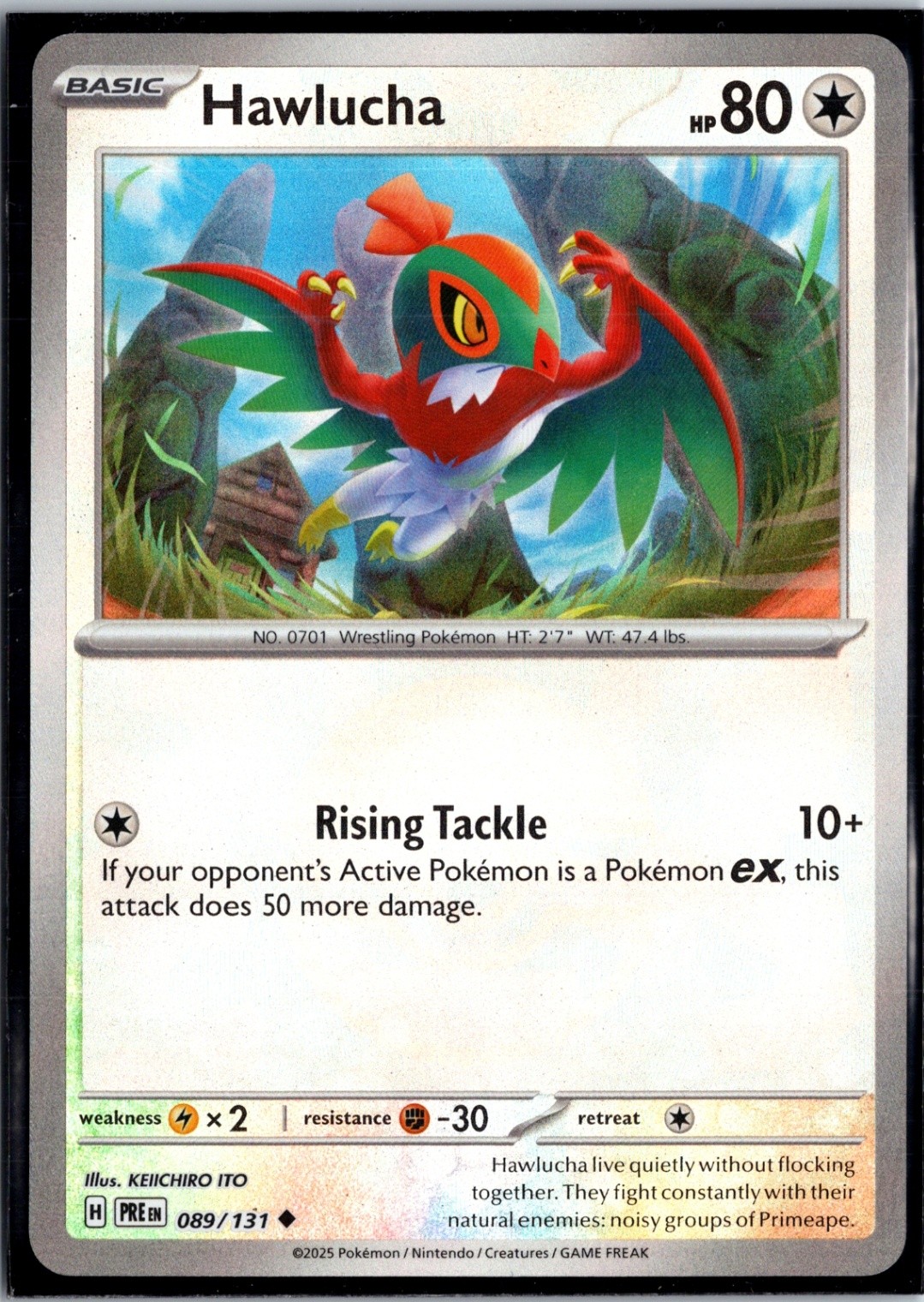 Hawlucha (Poke Ball Pattern) Holo Uncommon SV: Prismatic Evolutions 089/131 NM