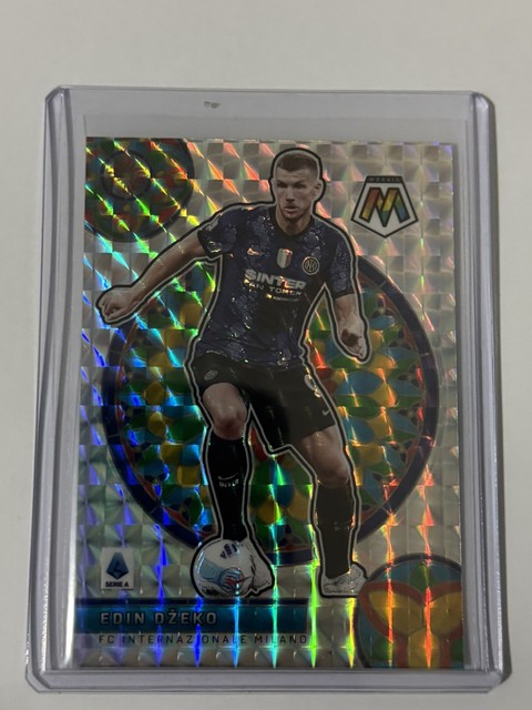 2021-22 Panini Mosaic Serie A Soccer Stained Glass Edin Dzeko