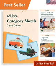 Dementia Activities - Category Snap Card Game for Elderly Engagement, 36 Cards