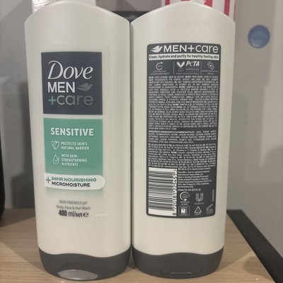 Dove Men+Care Sensitive 3-in-1 Body, Face & Hair Wash 400ml