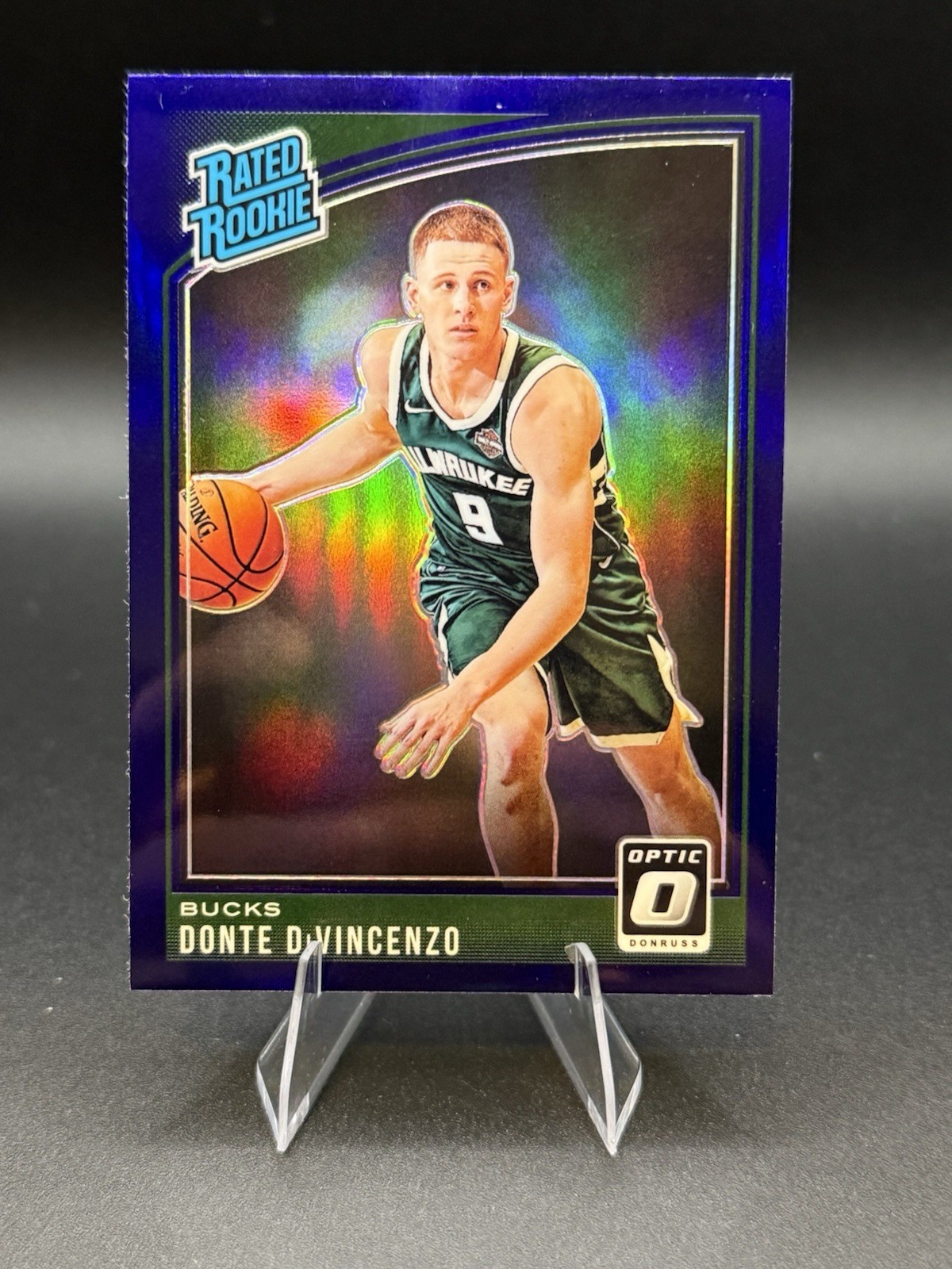 Donte DiVincenzo Rated Rookie Purple 2018-19 Panini Donruss Optic - #164 CC1