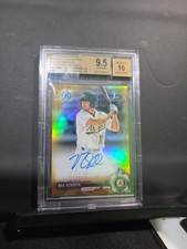 2017 Bowman Chrome Prospect Auto Gold Max Schrock #CPAMSC BGS 9.5 Auto 10