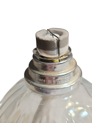 lampe berger catalytic Lamp Clear Swirl Goldtone Oil Diffuser 5.5"H Read - Picture 3 of 4