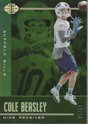 2019 Panini Illusions Trophy Collection Green #8 Cole Beasley /99 - FB