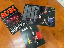 AC/DC back in black World Tour program from 1979 and 1980