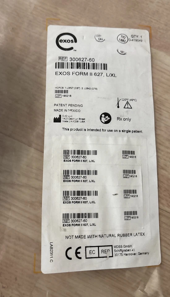 Soporte de columna ajustable Exos FORM II 627 disco trasero talla L/XL BOA V STX Foto 2 de 4