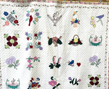Handmade Cotton Quilt 85 by 82 inches