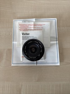 Vivitar auto Wide-Angle Camera Lens 28mm 1.28 no 28817544 vgc made in japan
