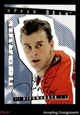 1994-95 Be A Player Autographs #96 Joe Nieuwendyk ON CARD AUTO HOF