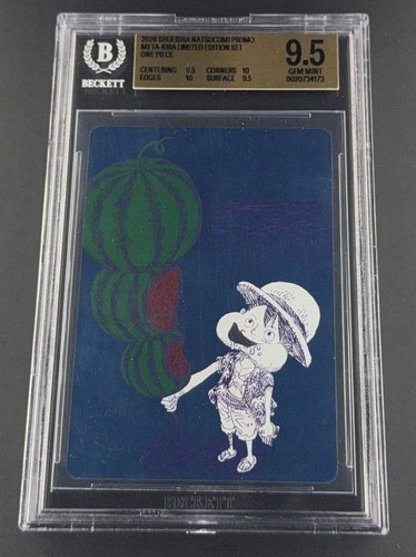 2026 One Piece Watermelon Luffy NatsuComi MetaKira Oda Signature BGS 9.5