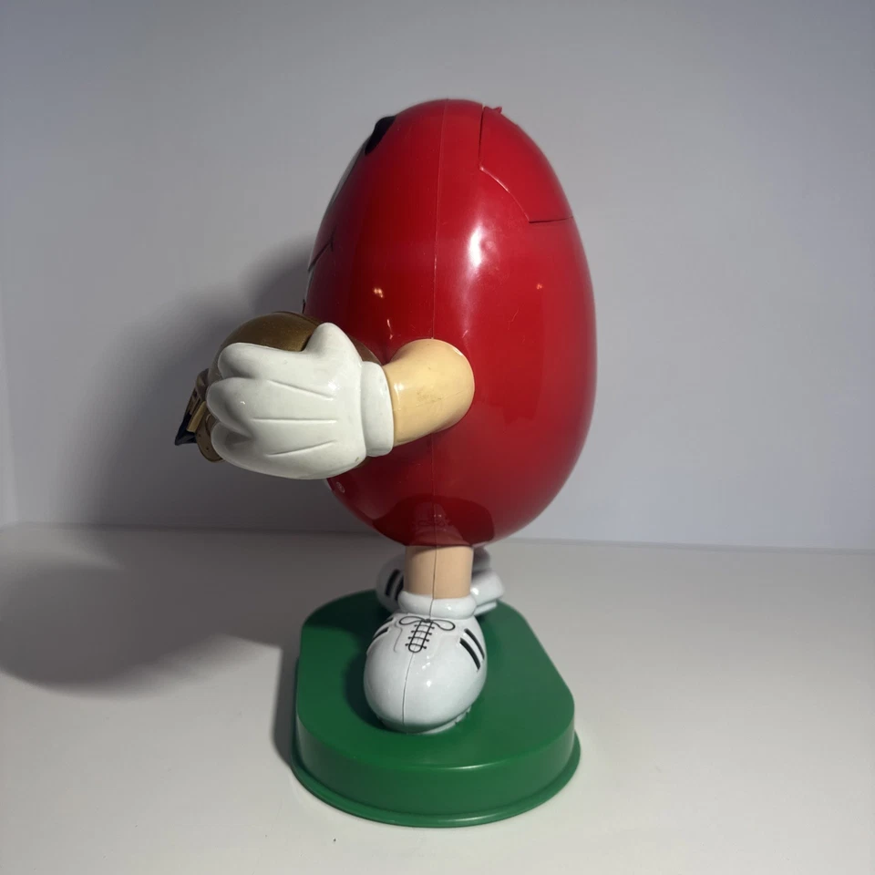 Vintage Red M&Ms Football Candy Dispenser Limited Edition Gold Helmet 1990’s - Image 4 of 4