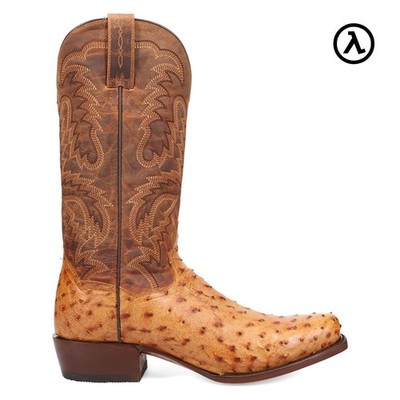 DAN POST MARCO FULL QUILL OSTRICH SADDLE MEN'S COWBOY BOOTS DP7064 - ALL SIZES