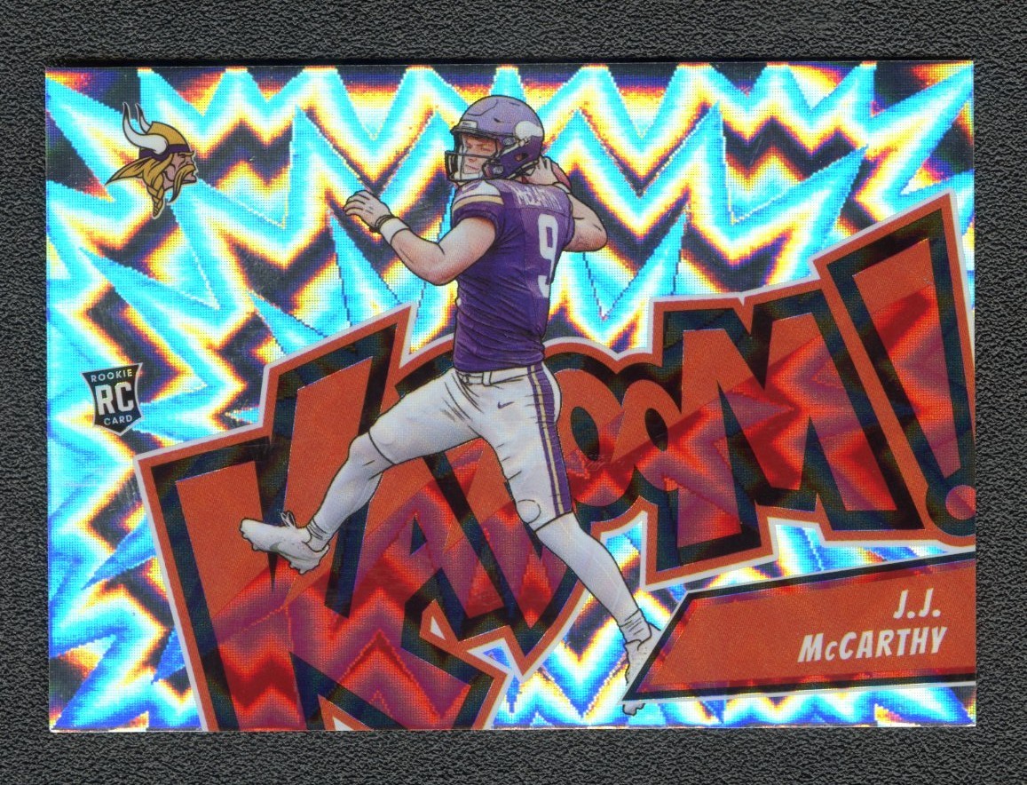 2024 Panini Absolute Kaboom! Horizontal JJ McCarthy RC Case Hit #13 Vikings