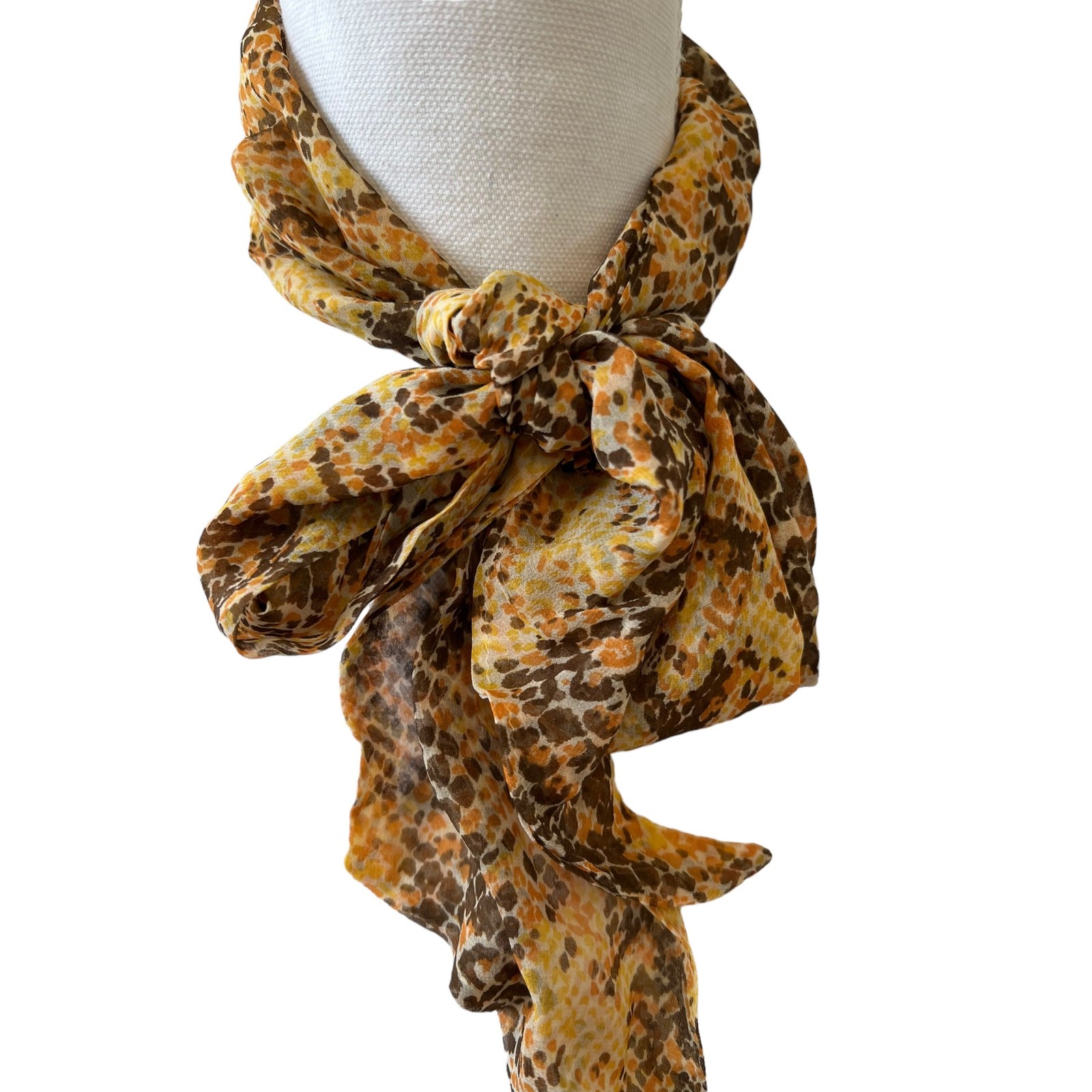 Python Snake Print Chiffon Scarf - image 3