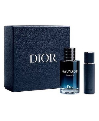 Cologne DIOR 2-Piece Sauvage Eau de Parfum Spray and Travel Spray Gift Set