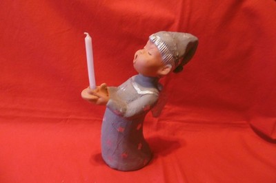 original Singer Engel Jullar silber Teo mit Leuchter 22 cm